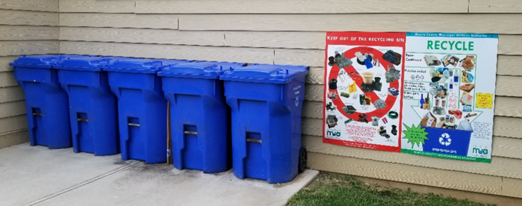 Image of Multi-Family Carts with signage